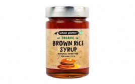Urban Platter Organic Brown Rice Syrup  Glass Jar  400 grams